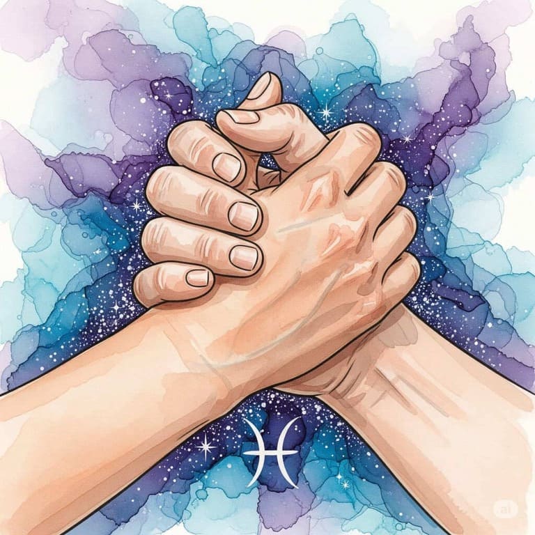 Mãos seguras uma na outra, simbolizando confiança e segurança.